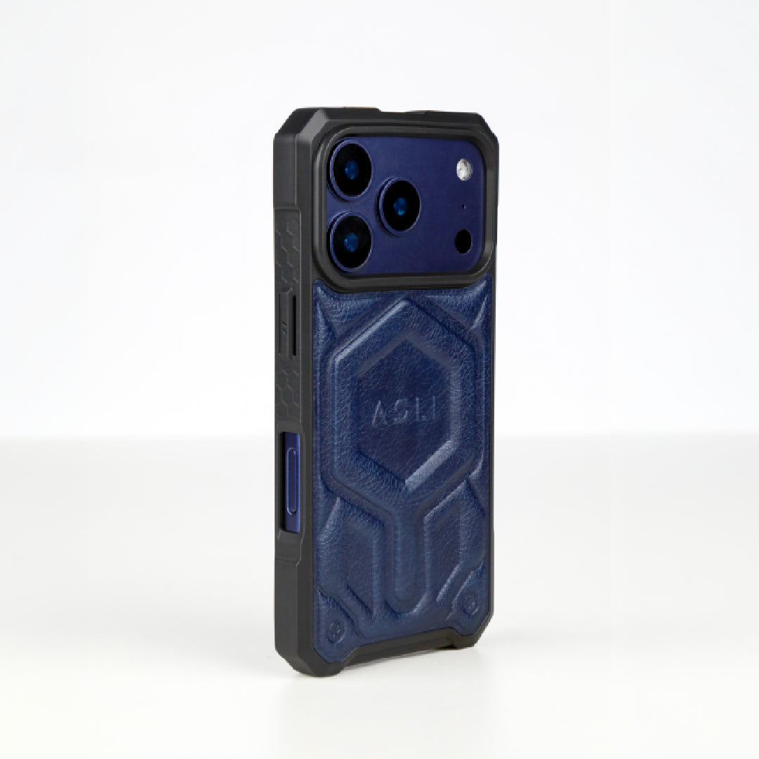 ASLI Leather Hybrid Premium Leather Case With Drop Protection And Heat Dissipation Case For 17 Pro