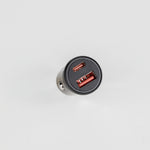 LZEL PulseCharge Mini Dual-Port Car Charger 35W – USB-C PD & USB-A QC3.0