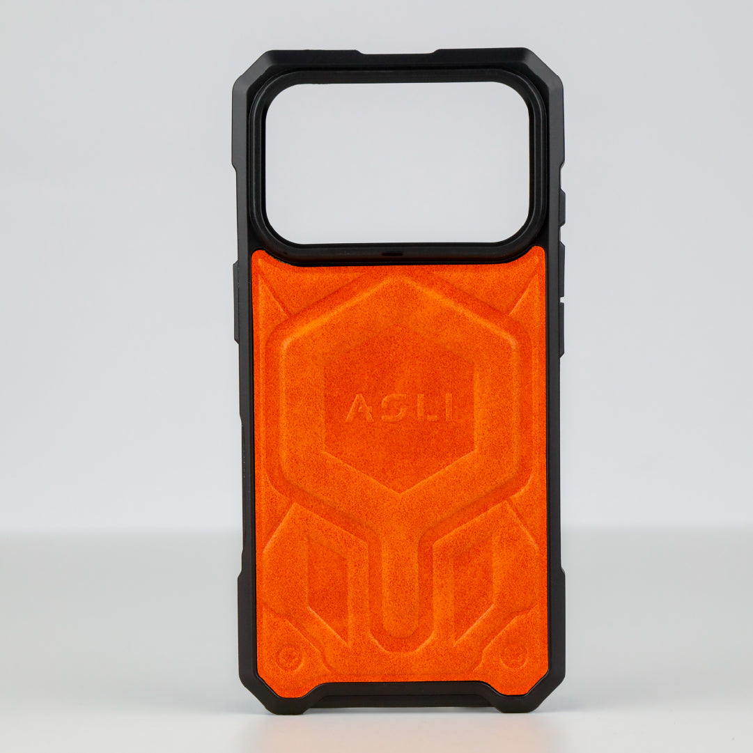 ASLI Leather Hybrid Premium Leather Case With Drop Protection And Heat Dissipation Case For 17 Pro