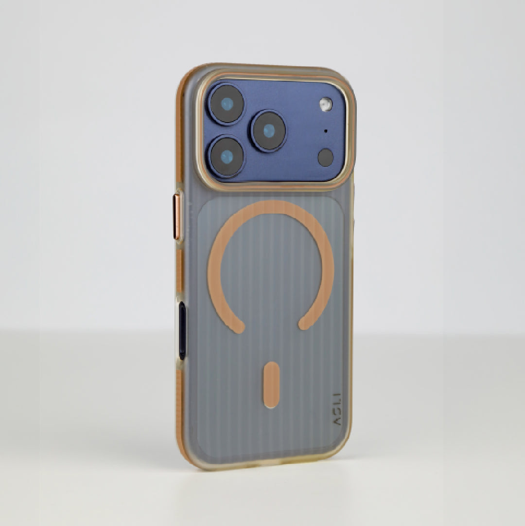 ASLI Corrugatedmag Wave Refined Magsafe Case With Enhanced Camera Protection Case For iPhone 17 Pro Max