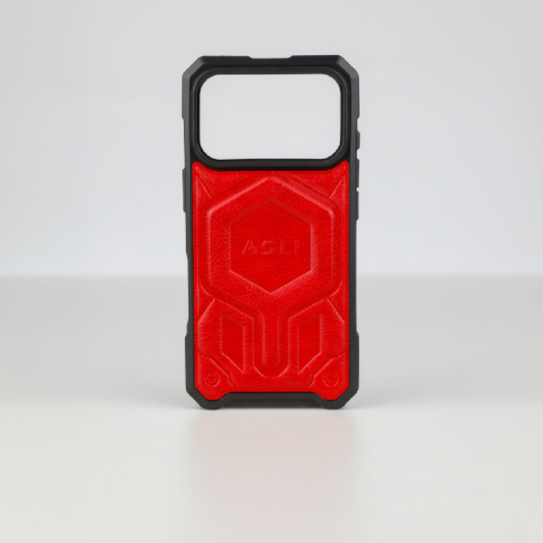 ASLI Leather Hybrid Premium Leather Case With Drop Protection And Heat Dissipation Case For 17 Pro