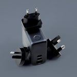 LZEL 100W GaN Travel Charger with 3-Port PD Digital Display & UK/EU/AU Plugs