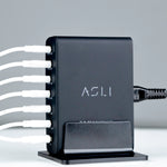 Asli Global Turboxis Series 235W Gan-7-Port Fast Charging Station With Power Delivery & PPS