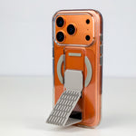 LZEL Clearmag Kickstand Clear Strap Magsafe With Enhanced Edge Protection Case For iPhone 17 Pro Max