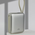 باور بانك Lzel Neurode Sync Mini بسعة 10000 مللي أمبير | PD3.0 و QC 3.0 | شحن بقدرة 25.5 واط | مدخل ومخرج Type-C مدمج مع مخرج إضاءة