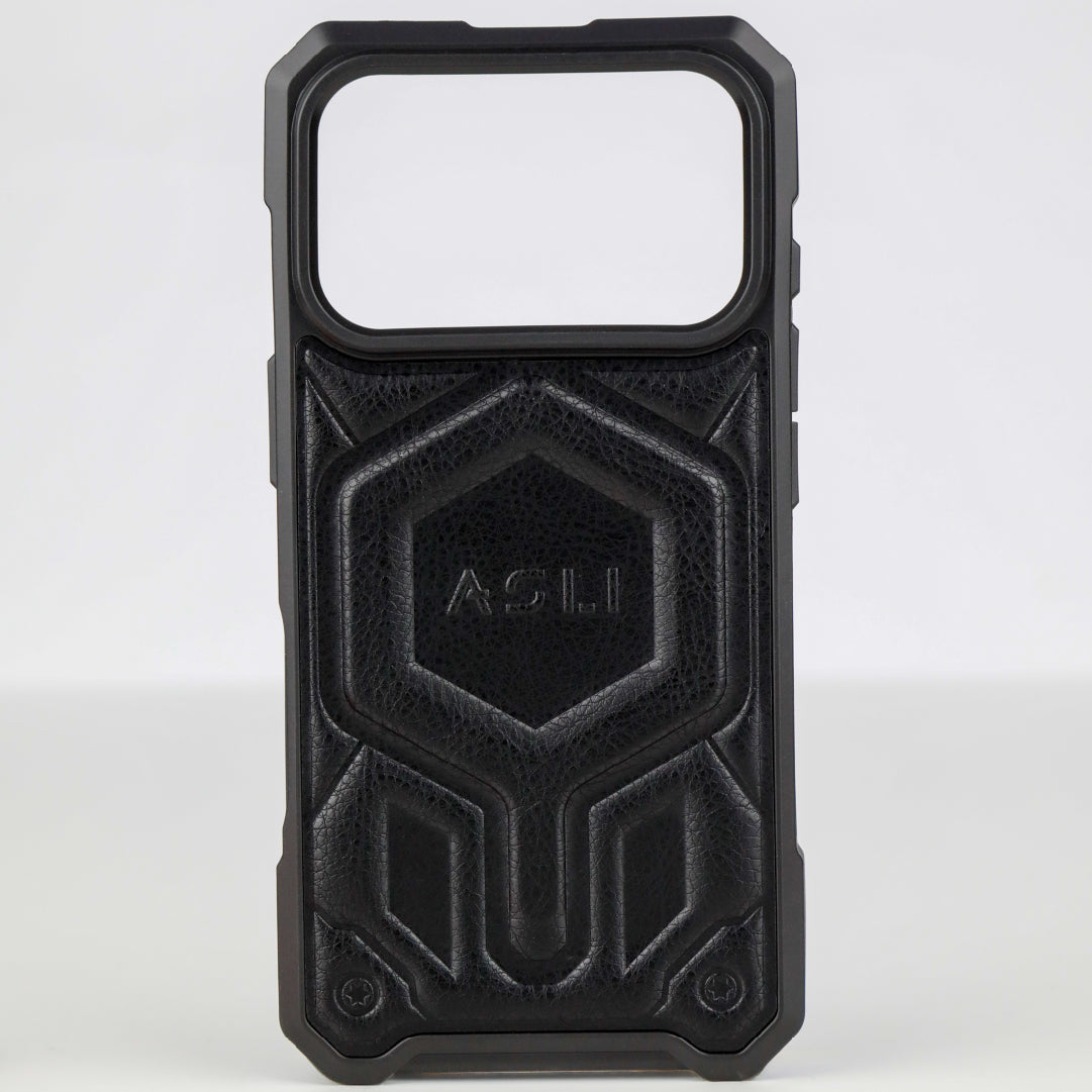 ASLI Leather Hybrid Premium Leather Case With Drop Protection And Heat Dissipation Case For 17 Pro