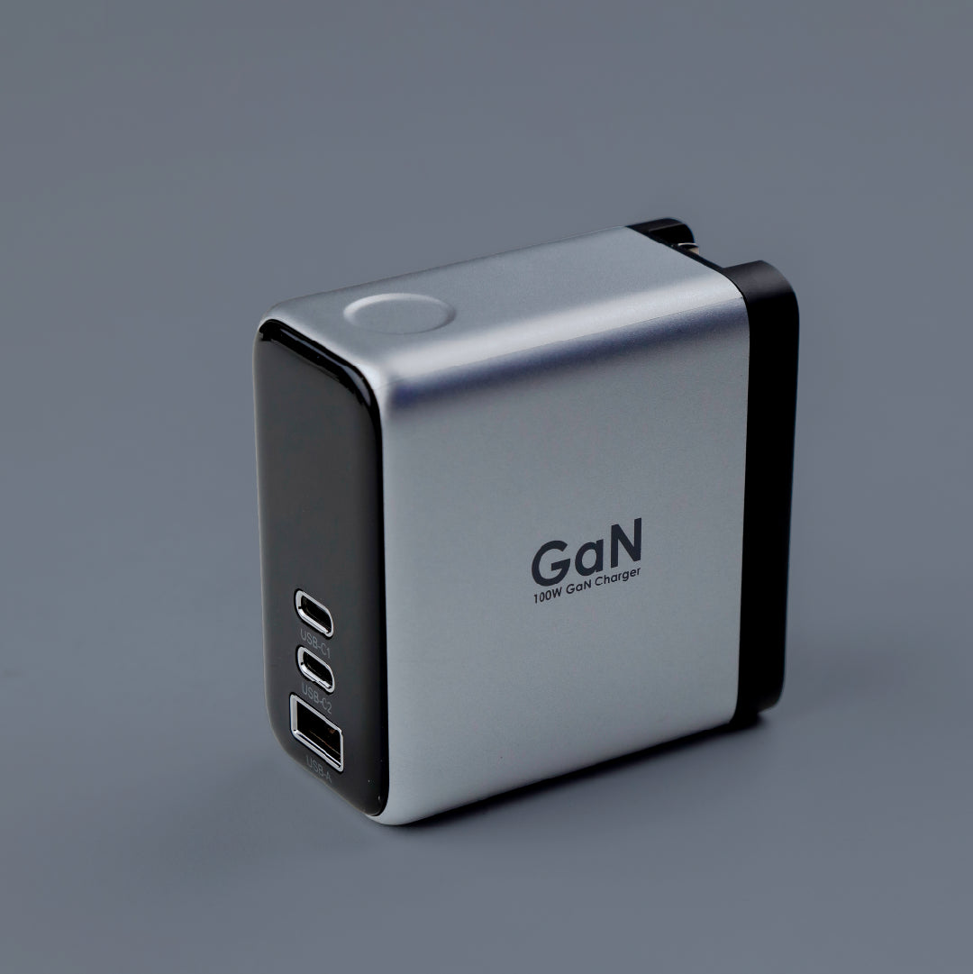 LZEL 100W GaN Travel Charger with 3-Port PD Digital Display & UK/EU/AU Plugs