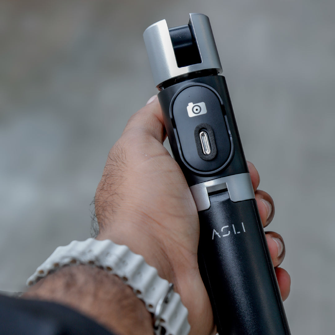 Asli Global Selfynix One Selfie Stick Extendable up to 108cm with Wireless Remote & Tripod Stand