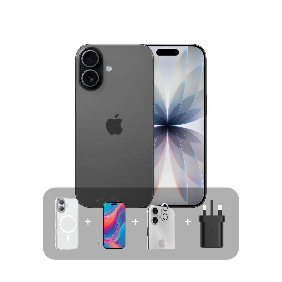  أبل آيفون 17 – سعة 256GB - شاشة 6.3 بوصة - يدعم شريحتي eSIM (نسخة اليابان) + عرض الباندل | أسود