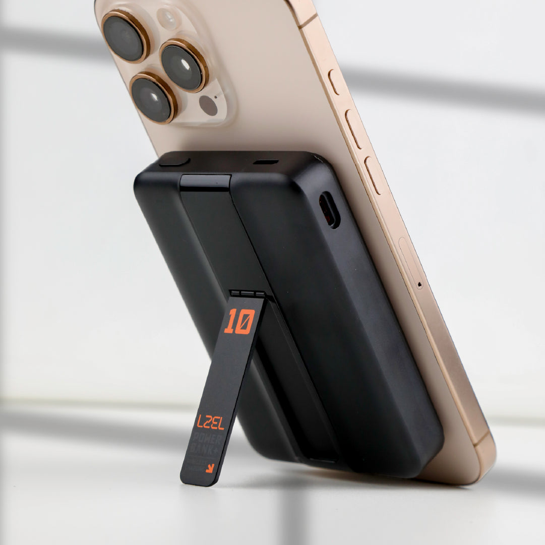 LZEL ZenoFlex MaxCharge 10000mAh Wireless Charging Power Bank – 20W Wired Output / 18W Input (15W Wireless)