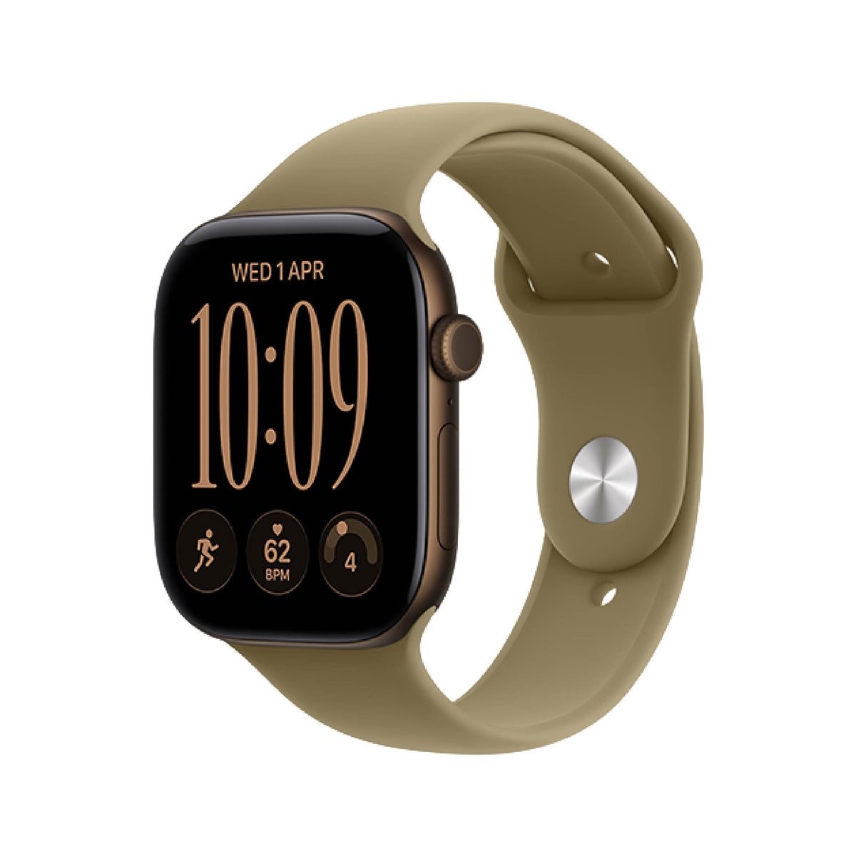 Apple Watch Series 12 GPS 42mm Dark Bronze with Olive Sport Band M/L