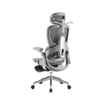 كرسي مكتب مريح (Ergonomic) – مسند قدم، آلية انزلاق، رافعة غاز Class 4 | رمادى