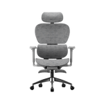 كرسي مكتب مريح (Ergonomic) – مسند قدم، آلية انزلاق، رافعة غاز Class 4 | رمادي فاتح