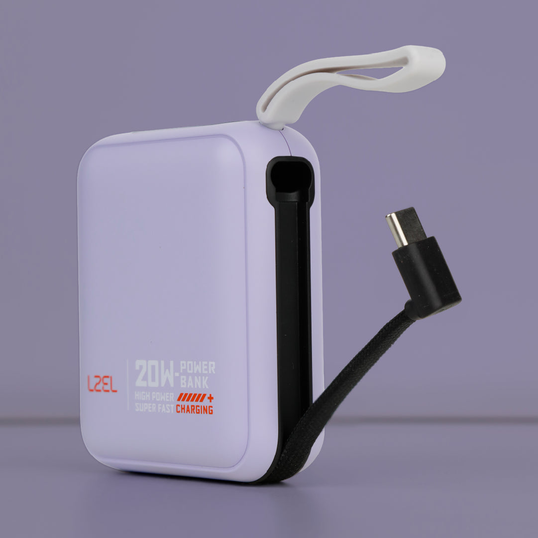 بطارية متنقلة ZenoFlex Charge Mini من ليزل بسعة 10000 مللي أمبير بتقنية الشحن السريع PD 