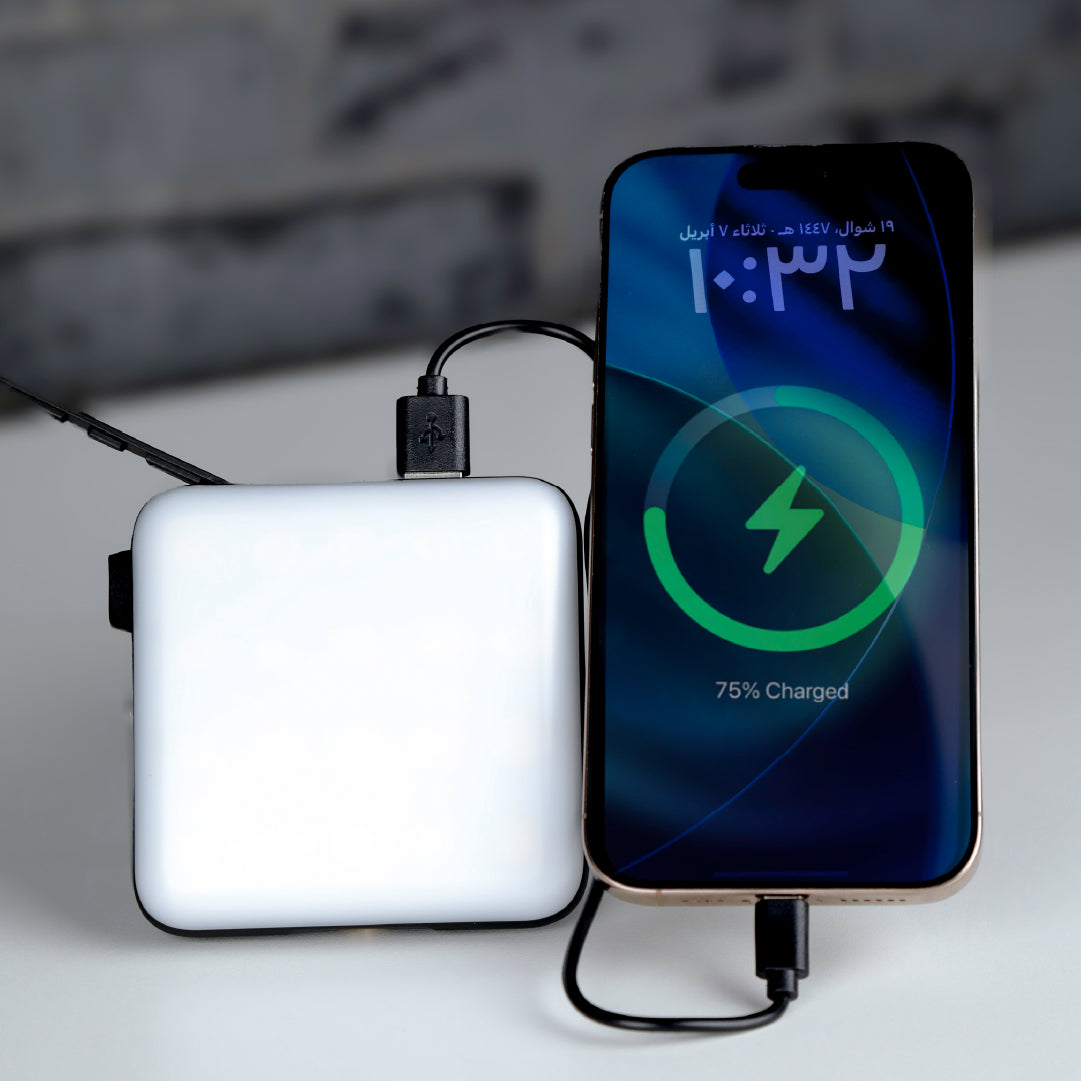 مصباح LED LZEL Luminova Surge20 ثلاثي الوضعية | 100-1200 لومين مع بطارية 20,000 ملّي أمبير 