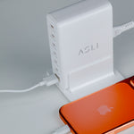 Asli Global Turboxis Series 235W Gan-7-Port Fast Charging Station With Power Delivery & PPS