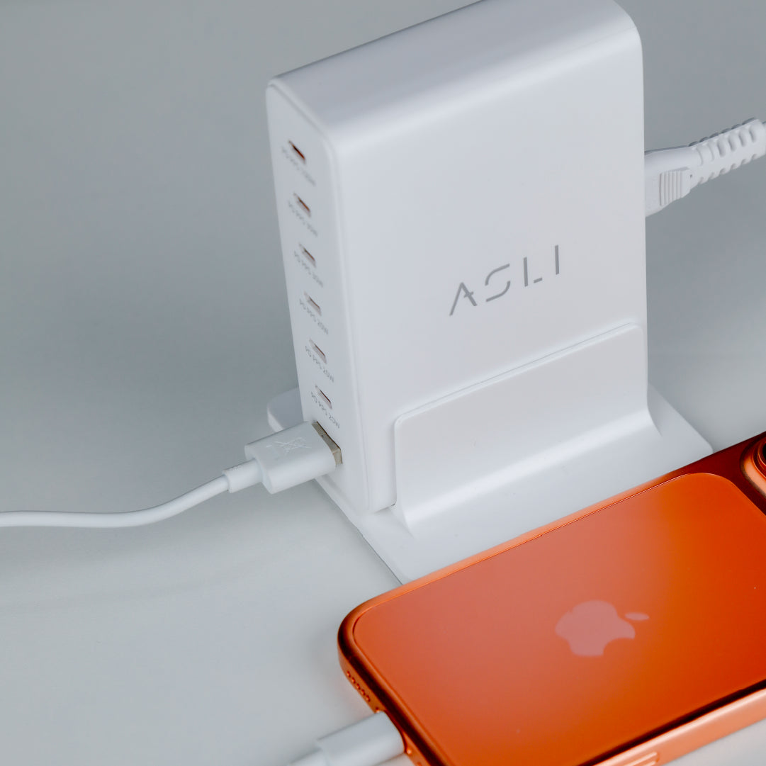 Asli Global Turboxis Series 235W Gan-7-Port Fast Charging Station With Power Delivery & PPS