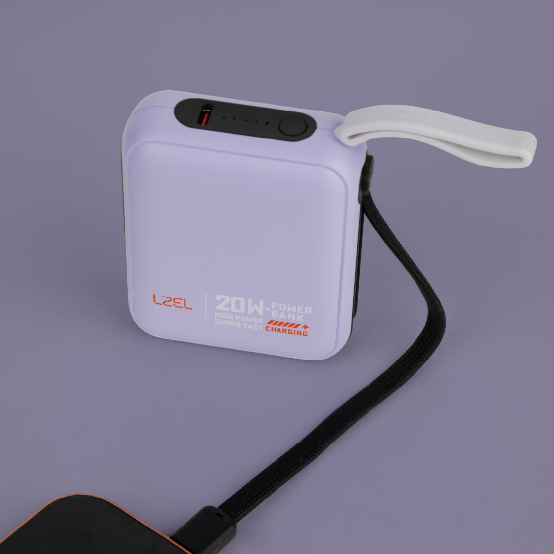 بطارية متنقلة ZenoFlex Charge Mini من ليزل بسعة 10000 مللي أمبير بتقنية الشحن السريع PD 