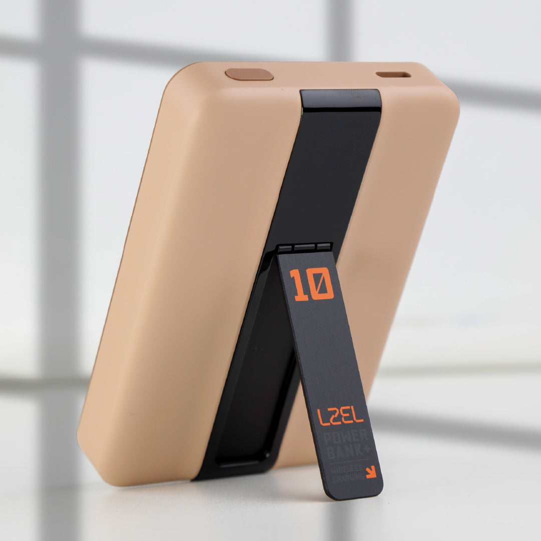 LZEL ZenoFlex MaxCharge 10000mAh Wireless Charging Power Bank – 20W Wired Output / 18W Input (15W Wireless)