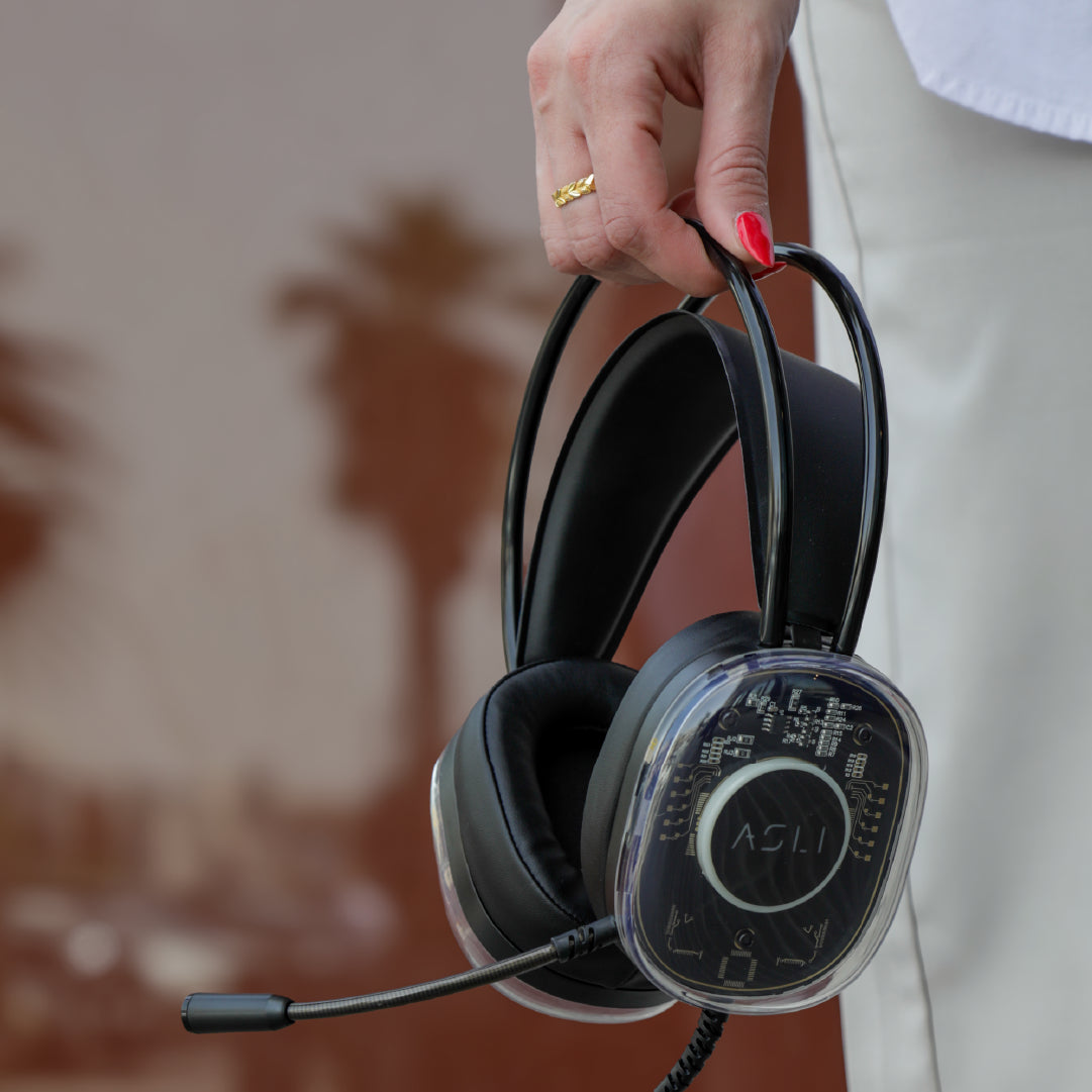 Asli Global EvoStrike G3 Over-Ear Wired Headphone | Black