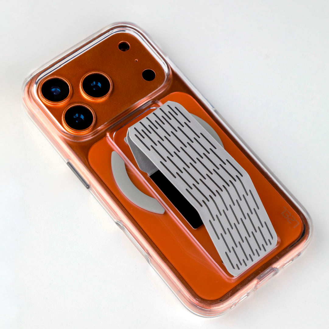 LZEL Clearmag Kickstand Clear Strap Magsafe With Enhanced Edge Protection Case For iPhone 17 Pro Max