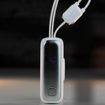 باور بانك LZEL Ampflow10 Mini – سعة 10000 مللي أمبير | شحن سريع 22.5 واط | كابلات مدمجة Type-C و Lightning | شحن لاسلكي