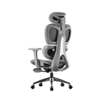كرسي مكتب مريح (Ergonomic) – مسند قدم، آلية انزلاق، رافعة غاز Class 4 | رمادي فاتح