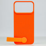 LZEL MagCarbon Strap Carbon Design with 360° Grip and Raised-Edge Protection Back Cover for iPhone 17 Pro Max