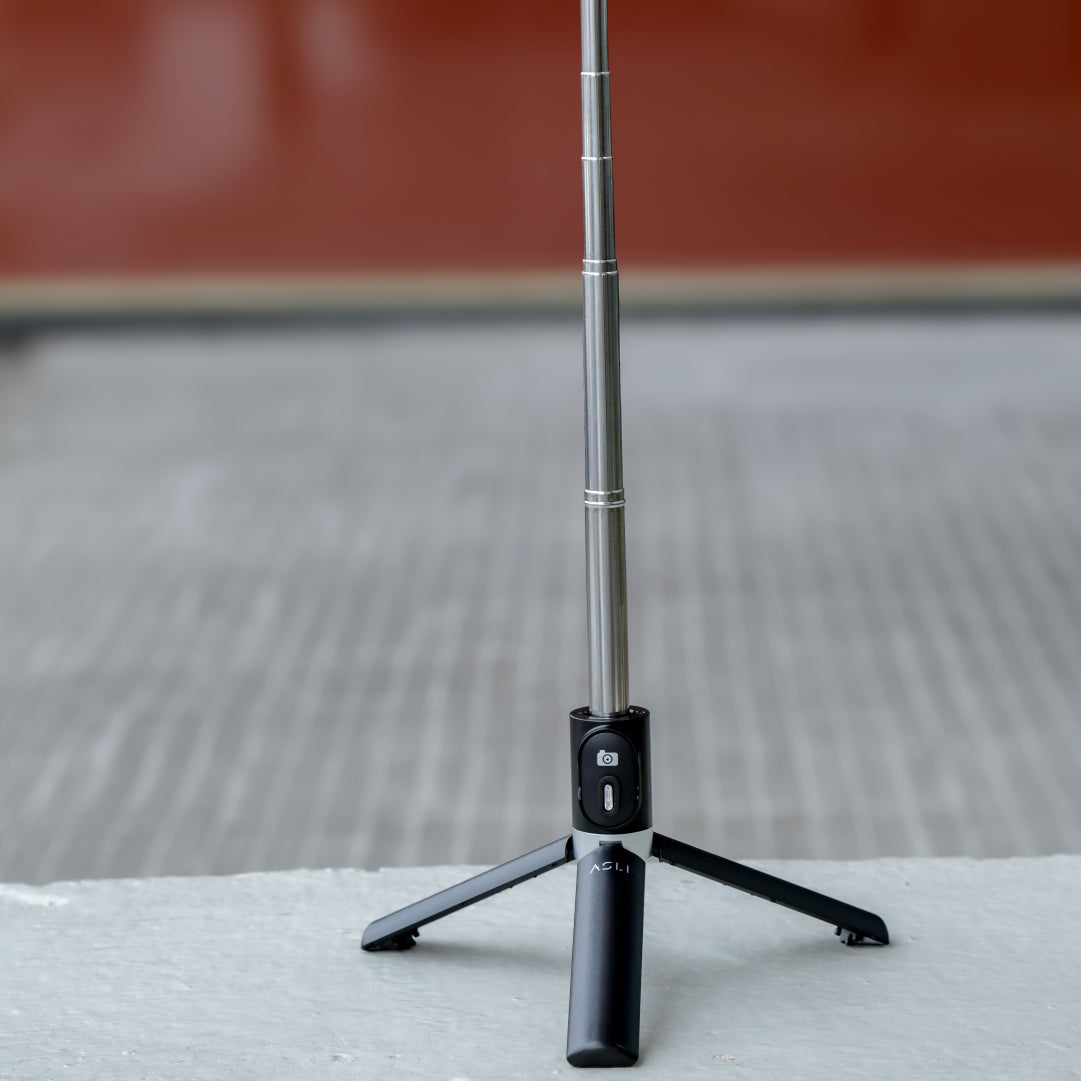 Asli Global Selfynix One Selfie Stick Extendable up to 108cm with Wireless Remote & Tripod Stand