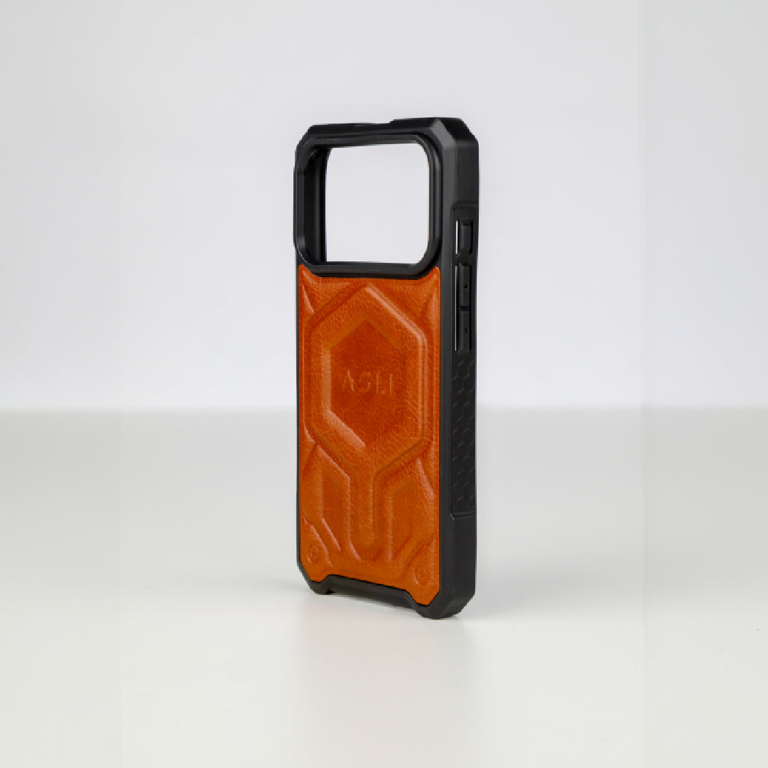 ASLI Leather Hybrid Premium Leather Case With Drop Protection And Heat Dissipation Case For 17 Pro
