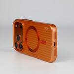 ASLI Corrugared Ridge Premium Metalic Case With Enhanced Camera Protection Case For iPhone 17 Pro Max