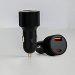 شاحن سيارة LZEL PulseCharge X2 بقدرة 75 واط – مخرجان USB-C PD وUSB-A