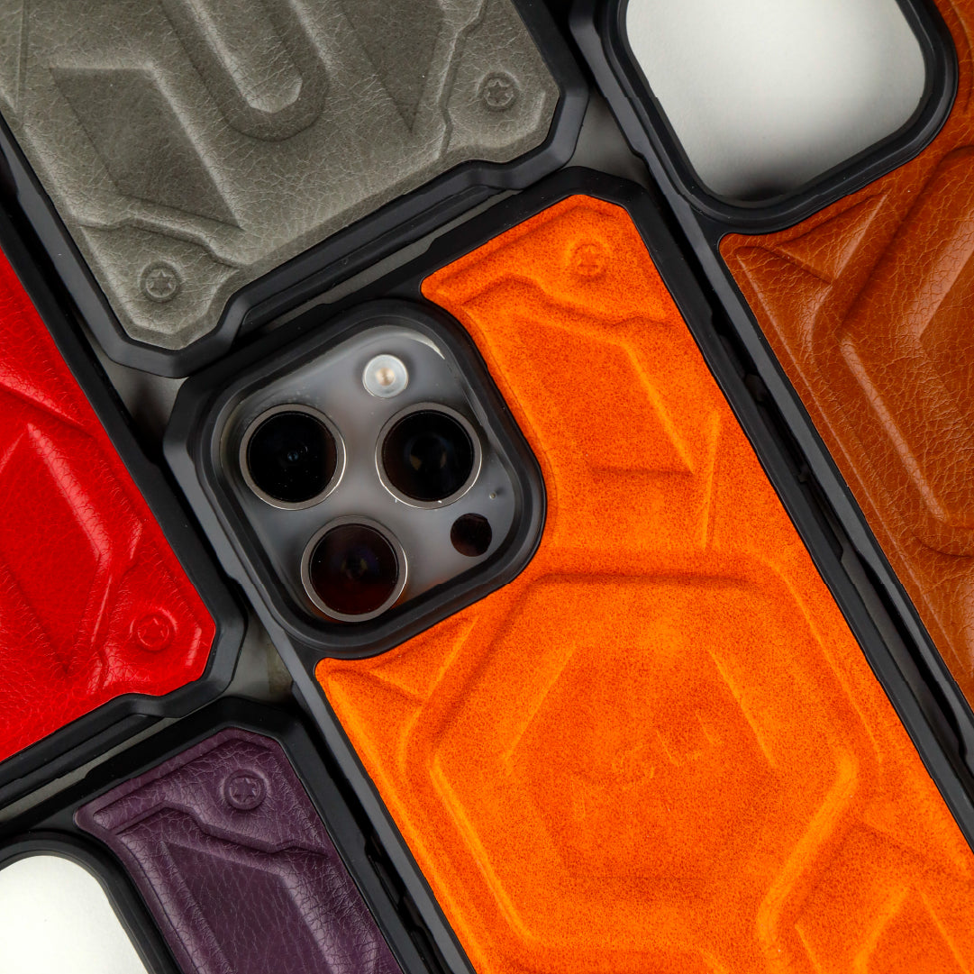 ASLI Leather Hybrid Premium Leather Case With Drop Protection And Heat Dissipation Case For 16 Pro