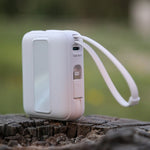 LZEL AMPNEO1O Mini 10000mAh PD Power Bank 30W | Built-in Type-C & Lightning Cable | Type-C Input/Output