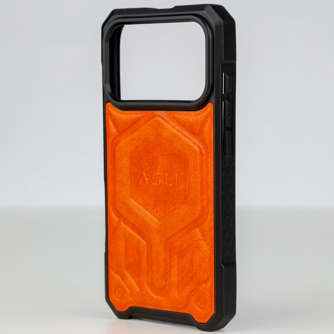 ASLI Leather Hybrid Premium Leather Case With Drop Protection And Heat Dissipation Case For 17 Pro