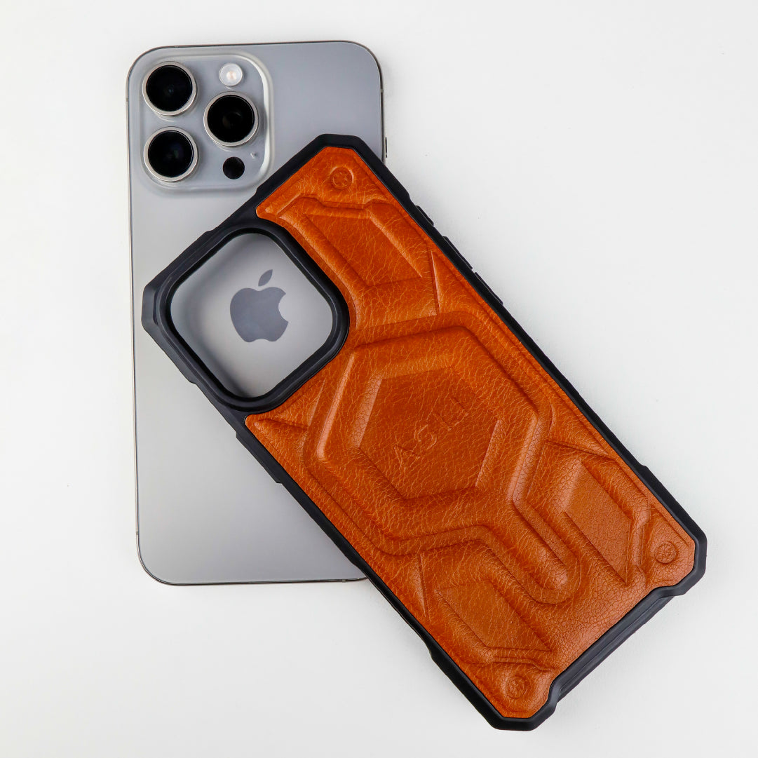 ASLI Leather Hybrid Premium Leather Case With Drop Protection And Heat Dissipation Case For 16 Pro