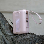 LZEL AMPNEO1O Mini 10000mAh PD Power Bank 30W | Built-in Type-C & Lightning Cable | Type-C Input/Output