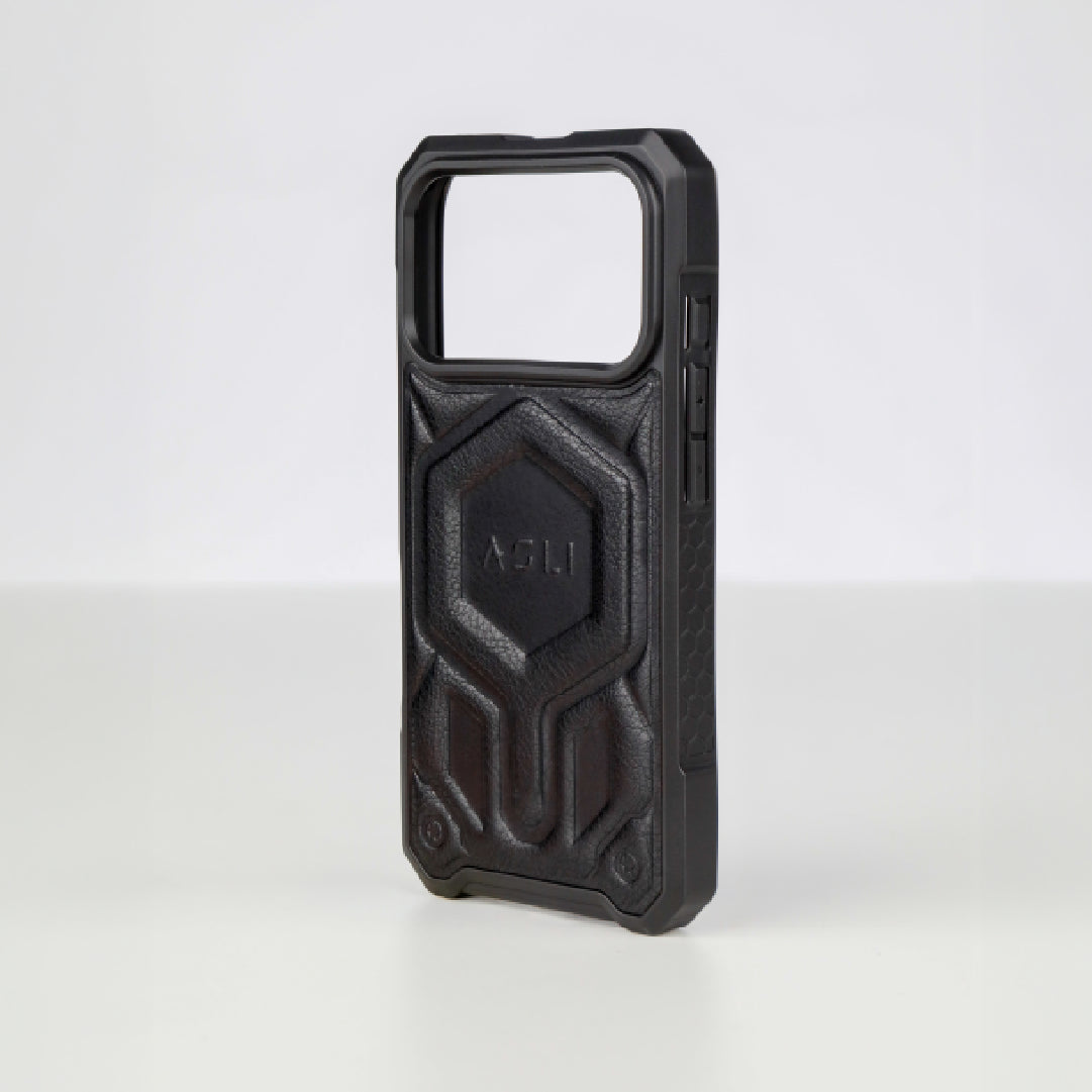 ASLI Leather Hybrid Premium Leather Case With Drop Protection And Heat Dissipation Case For 17 Pro