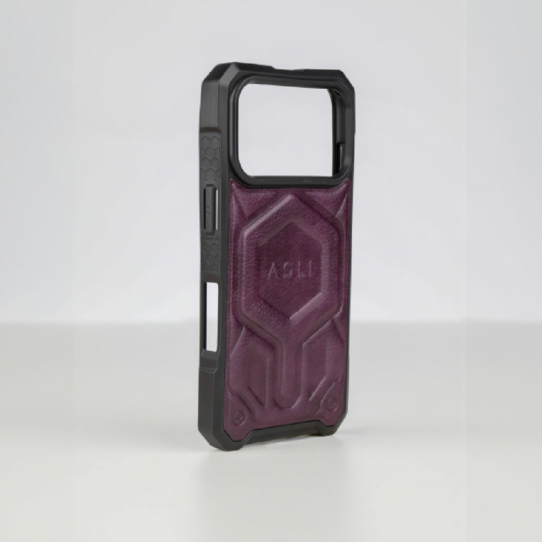 ASLI Leather Hybrid Premium Leather Case With Drop Protection And Heat Dissipation Case For 17 Pro