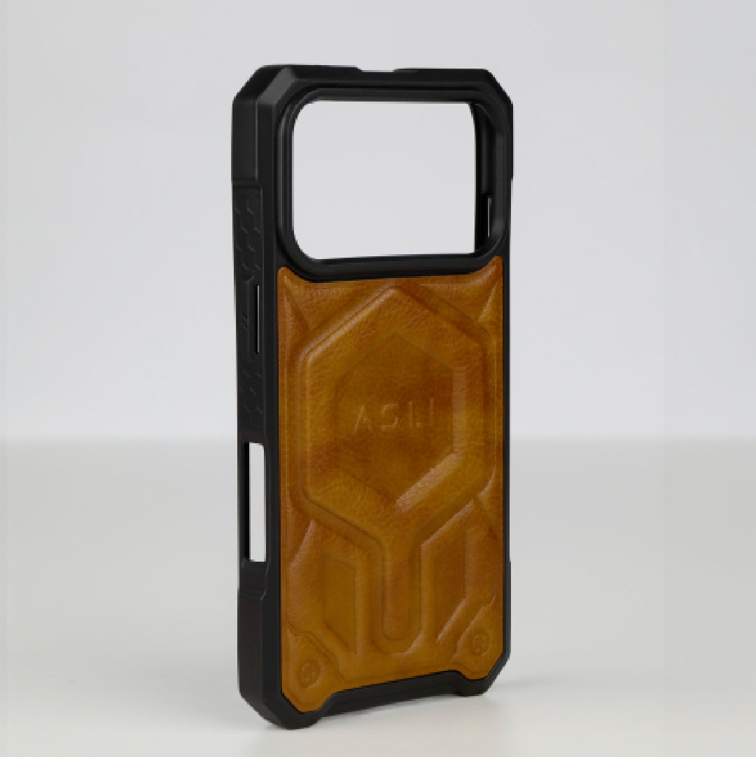ASLI Leather Hybrid Premium Leather Case With Drop Protection And Heat Dissipation Case For 17 Pro
