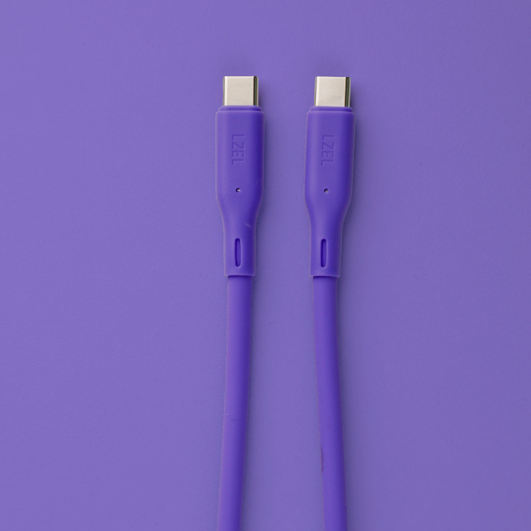 LZEL Celeris Silox CXL Soft Silicone USB-C to USB-C Cable, 480Mbps, 240W Max, 2m