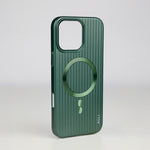 ASLI Corrugared Ridge Premium Metalic Case With Enhanced Camera Protection Case For iPhone 16 Pro Max