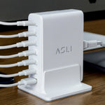 Asli Global Turboxis Series 235W Gan-7-Port Fast Charging Station With Power Delivery & PPS