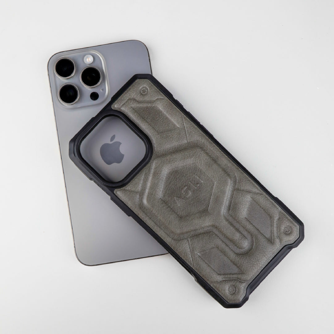 ASLI Leather Hybrid Premium Leather Case With Drop Protection And Heat Dissipation Case For 16 Pro