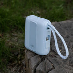 LZEL AMPNEO1O Mini 10000mAh PD Power Bank 30W | Built-in Type-C & Lightning Cable | Type-C Input/Output