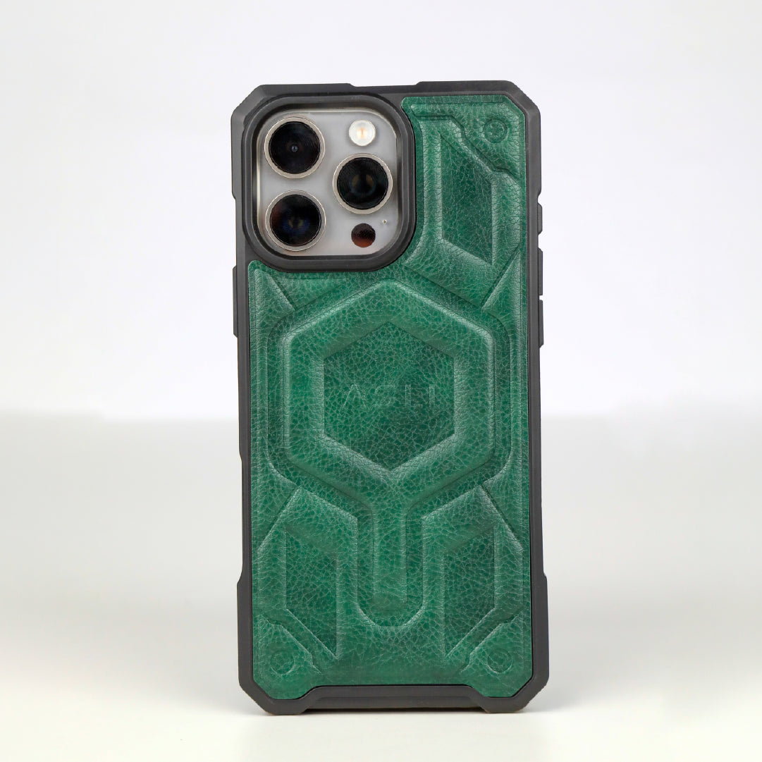 ASLI Leather Hybrid Premium Leather Case With Drop Protection And Heat Dissipation Case For 16 Pro