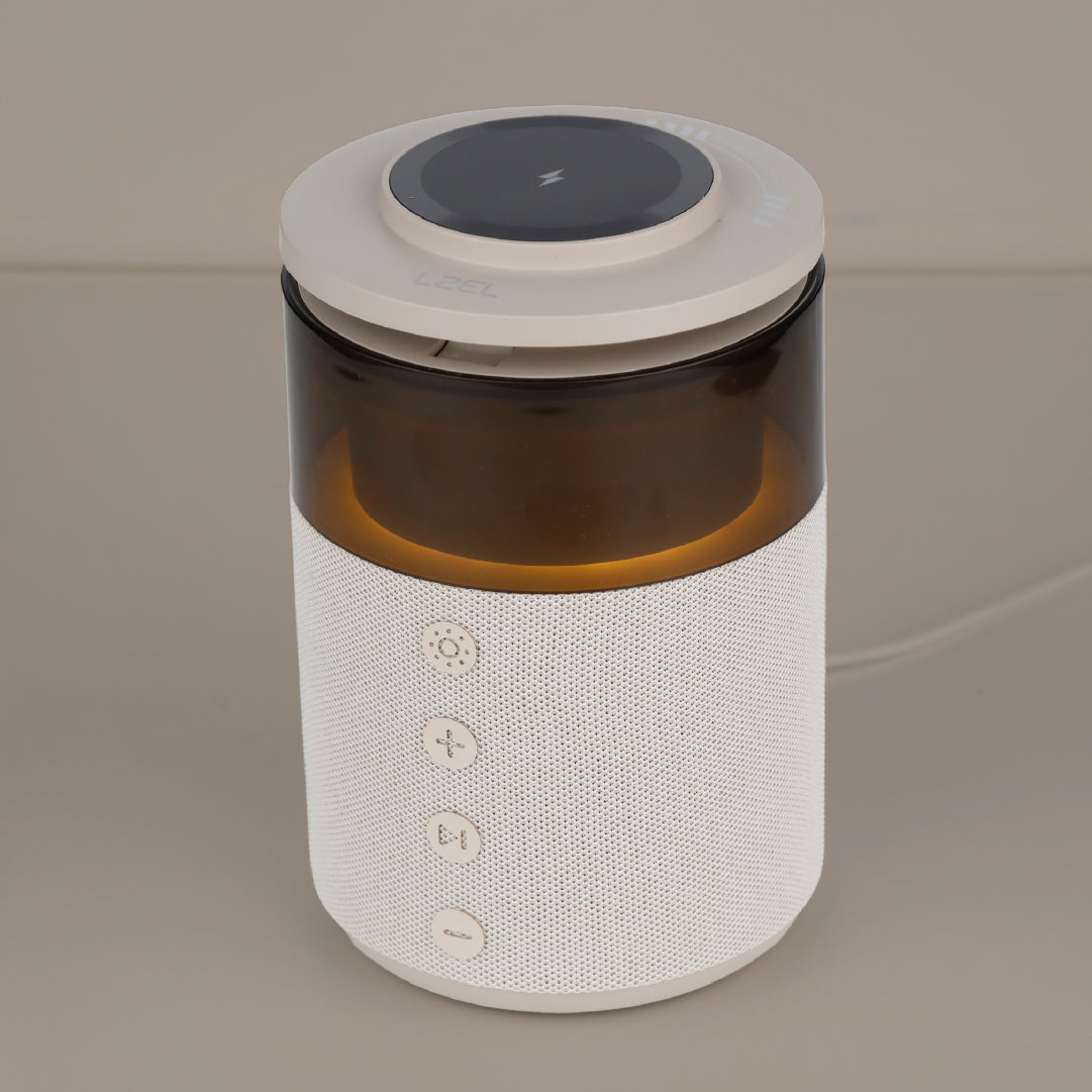 شاحن لاسلكي ومكبر صوت بلوتوث SonicGlow Pulse من ليزل
