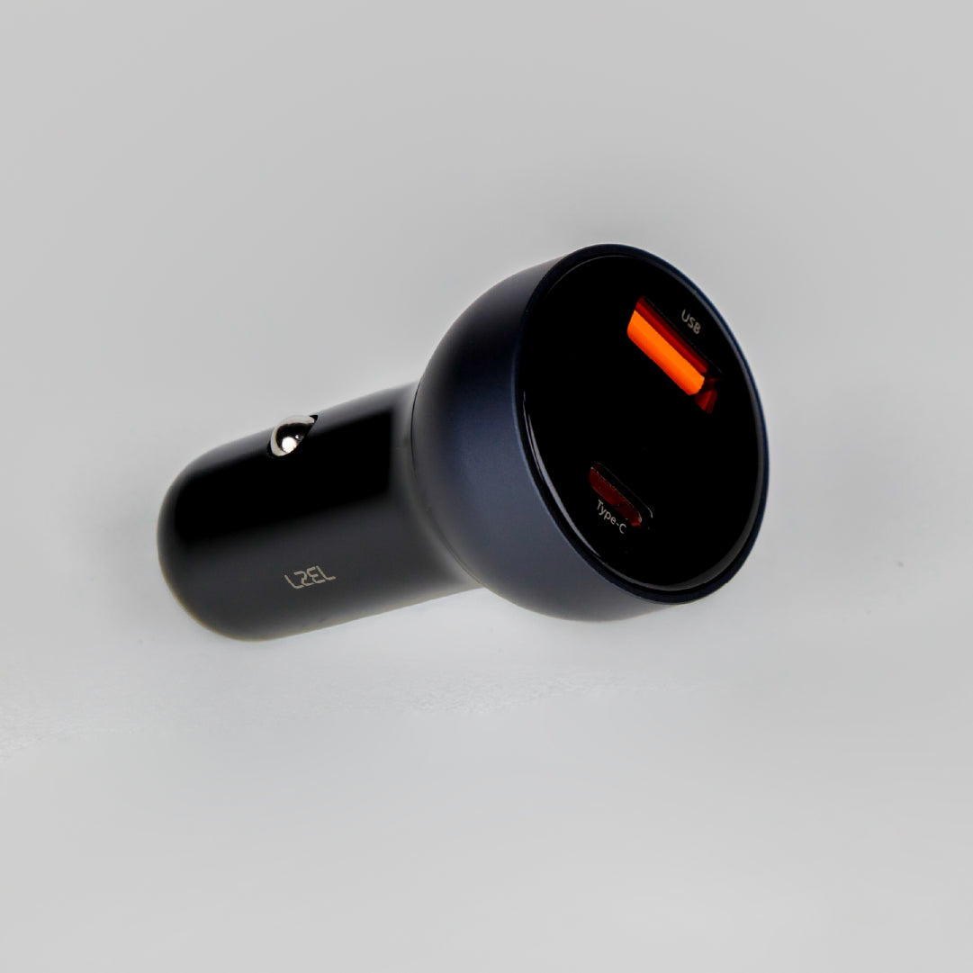 شاحن سيارة LZEL PulseCharge Elite بقدرة 60 واط – USB-C PD وPPS + USB-A