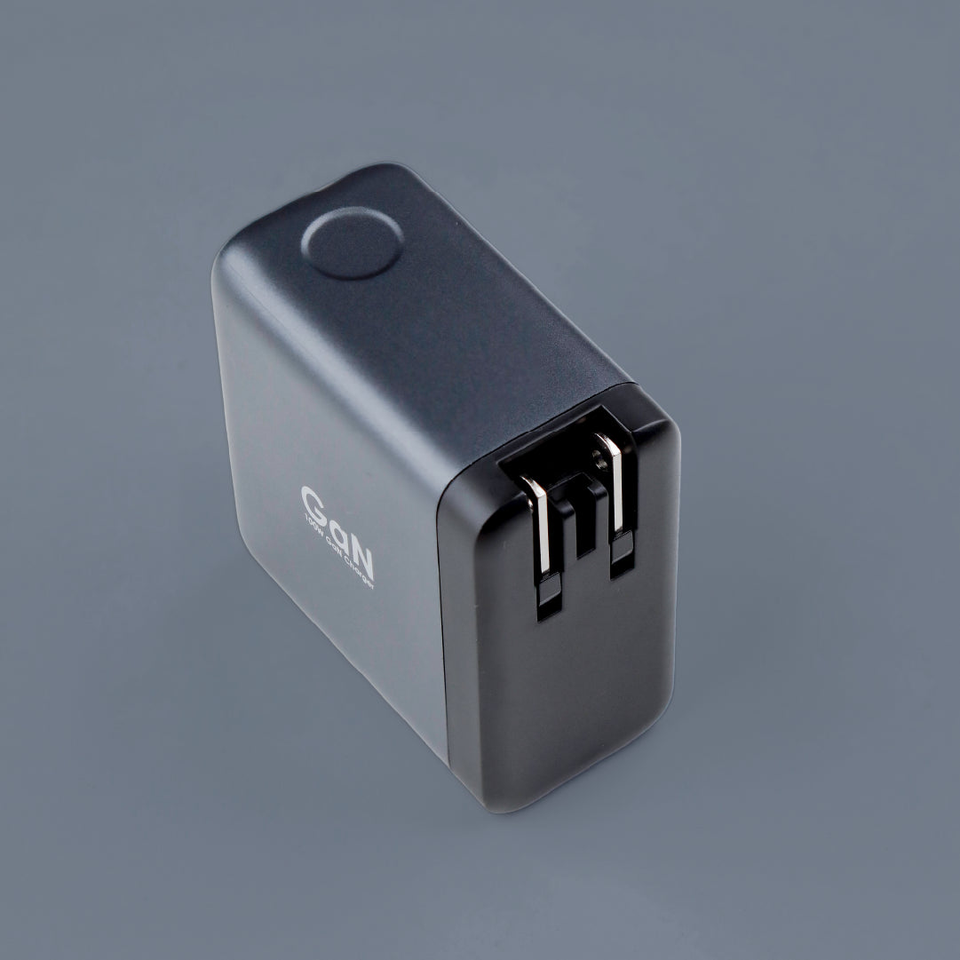 LZEL 100W GaN Travel Charger with 3-Port PD Digital Display & UK/EU/AU Plugs