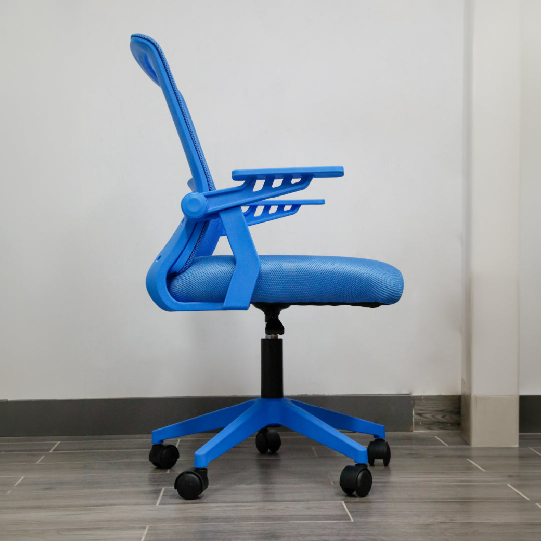 Bull Ergonomic Office Chair – 280mm Nylon Base, Class 2 Gas Lift | Blue